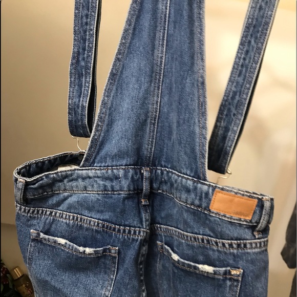 GARAGE Brand Ladies Distressed Denim Overall Shorts Size 5 (Shirt Available too) - Picture 5 of 12